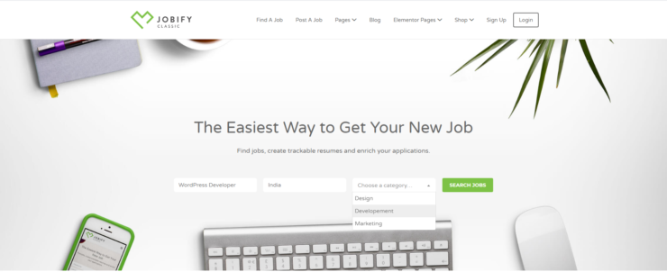 job-board-search-wordpress-website